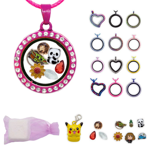 Kids lockets with charms
