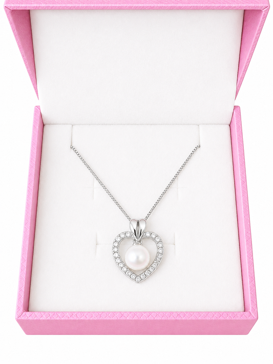 Sterling silver heart pendant